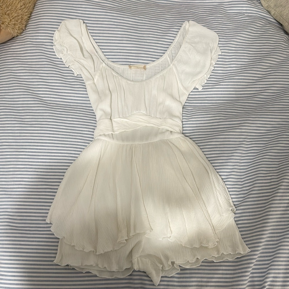 womens white alder’d state romper dress